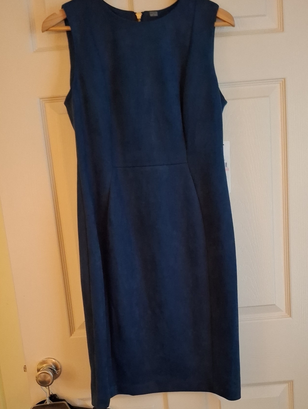 Calvin Klein Sleeveless Navy Sheath Dress